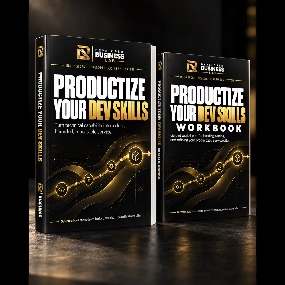 Productize Your Dev Skills product mockup