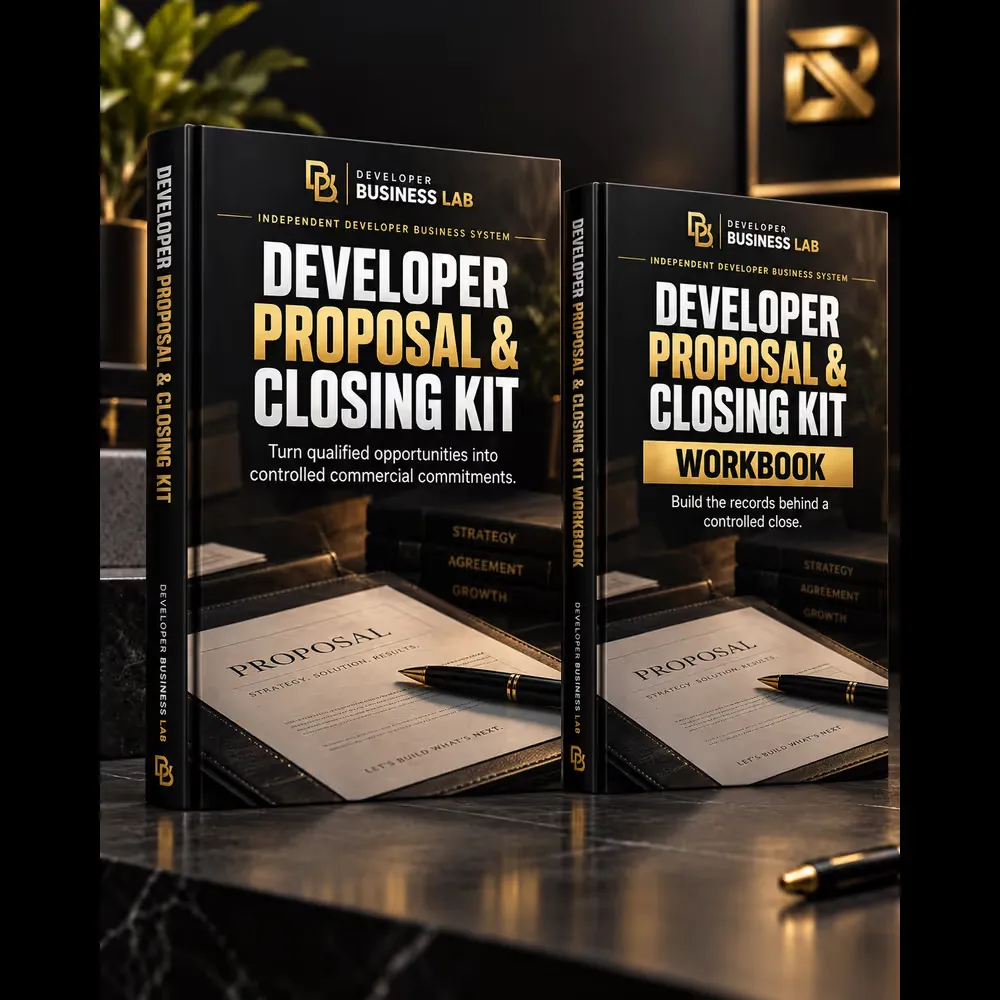 Developer Proposal & Closing Kit product mockup