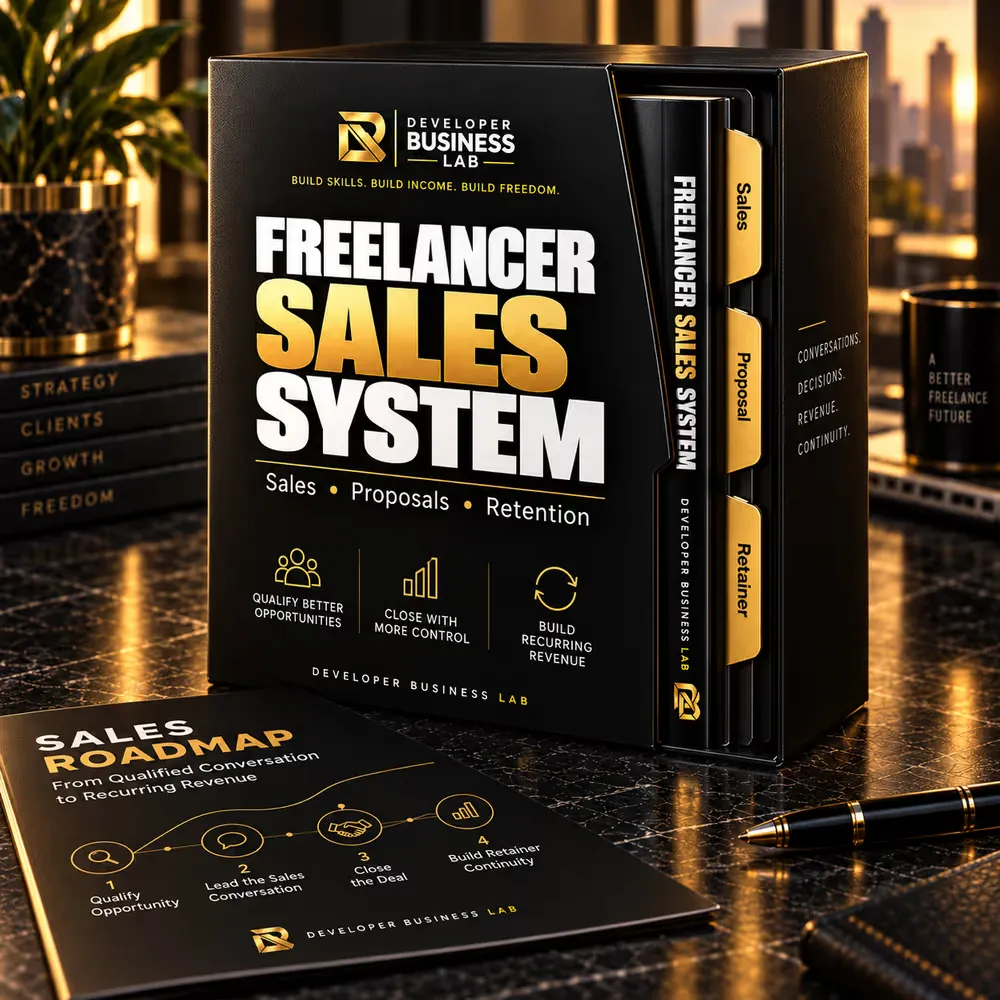 Freelancer Sales System product mockup