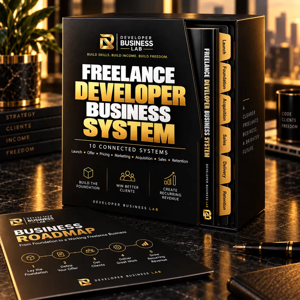 Freelance Developer Business System product mockup